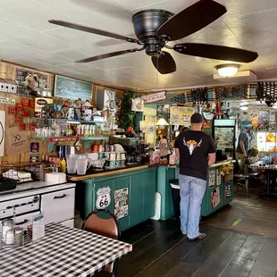 Interior of restaurant