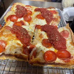 Detroit Born Deep Crust Pizza