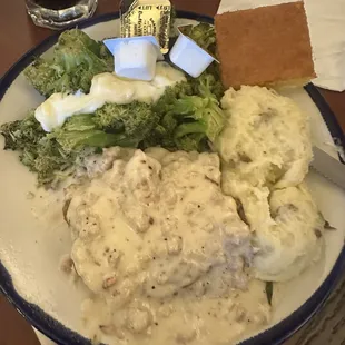 Chicken Fried Steak dinner special