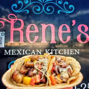 Pork Belly And Octopus Tacos