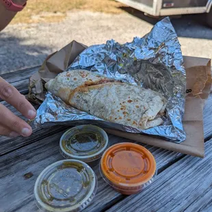 Pork barbacoa burrito $12
