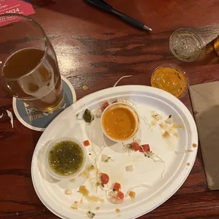 This is the remains of 4 tacos
