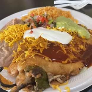 #12 chili relleno meal