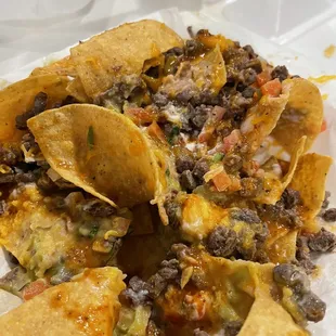 Asada nachos