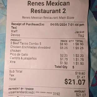 Look at the add ons!  The carrots are worth it, but the other two, not so much.  So sad when bad help ruins a good business.