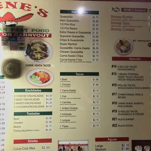 menu, sushi and sashimi