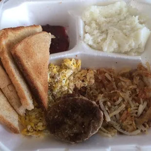 It was decent. Sausage breakfast $6. I added hash-browns to my order $2.