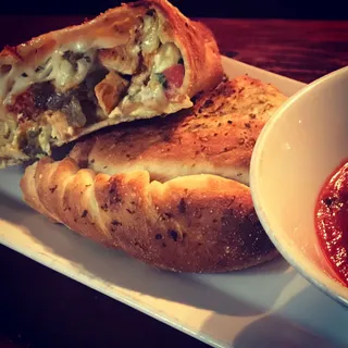 Spinach Dip Calzone