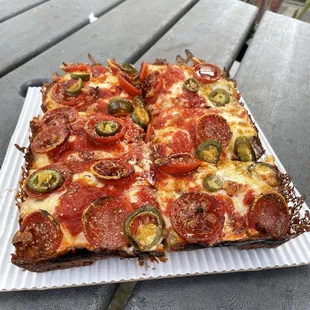 Detroit Style Pizza