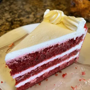 The red velvet cake. If you enjoy an icing that isn't a sugar bomb... this is for you.