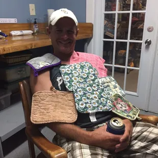 Brian Molaison the man trying to stay warm lol