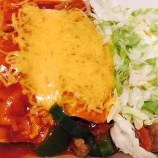 Beef enchiladas