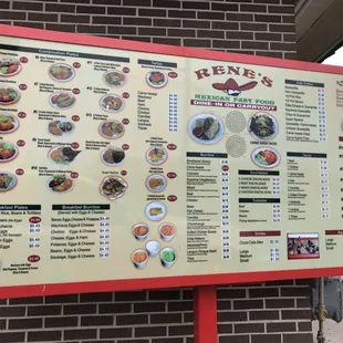 Full menu