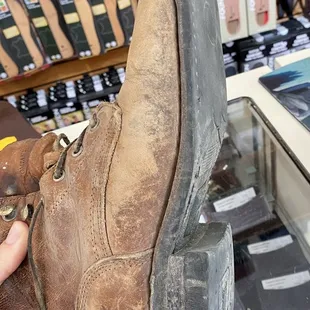Boots before