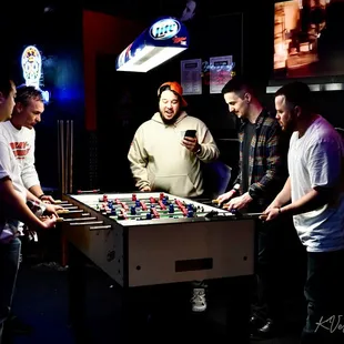 Pool, darts, foosball and other games along with full bar service, TVs for game watching, live music, DJs and much more!