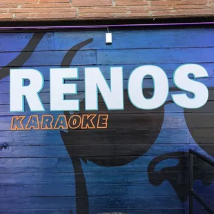 a mural on a garage door