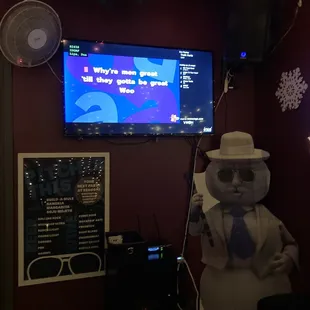 Christmas karaoke room