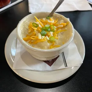 Enjoyed the cup of potato soup.
