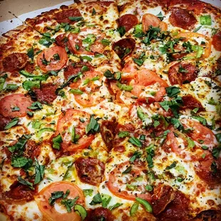 Margherita with pepperoni