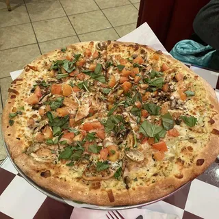 Chicken Alfredo Pizza   14" Medium
