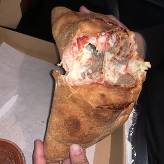 Meatball and Cheese Calzone