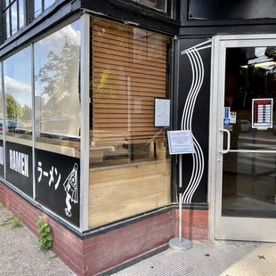 Front of restaurant