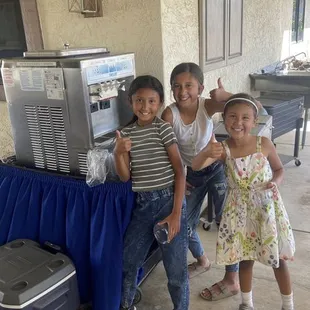 Nothing better than happy kids using our machines