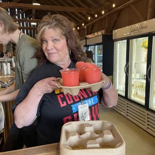 Frozen Wine drinks at Jesse Grove Winery Concerts