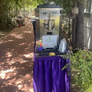 Smaller one for 100+ grad party. Margaritas were ready within 20 mins. They were the biggest hit for a very hot day.