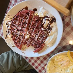 Red velvet waffle