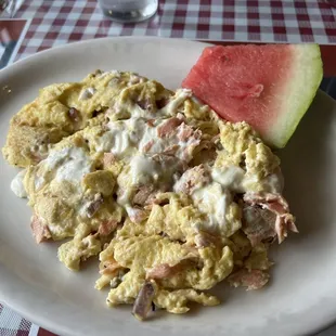 Seattle Scramble with Salmon!  Delish