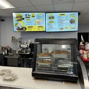 New menu display