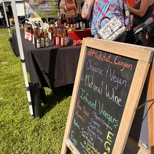 a chalkboard sign for sale