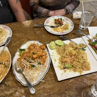 Ginger Pad Thai Pineapple Fried Rice Red Curry