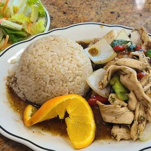 mint &amp; chili chicken lunch special