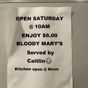 Hangover Drinks on Saturday Mornings