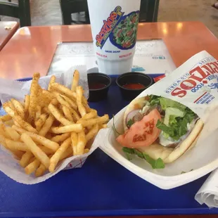 The traditional gyro combo