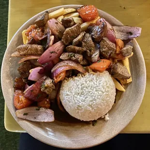 Lomo Saltado - Too salty.