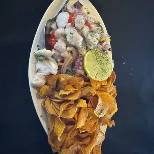 Ceviche plate