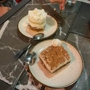 Tiramisu and Chaja Cake