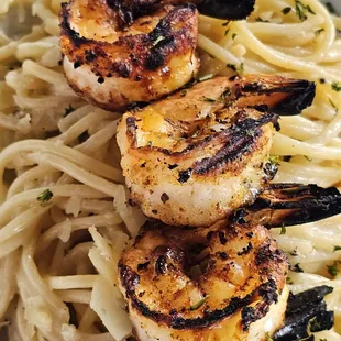 The  Cacio e Pepe with wood-fired shrimp was an excellent choice! It&apos;s a must try when visiting. The wait staff and management were great!