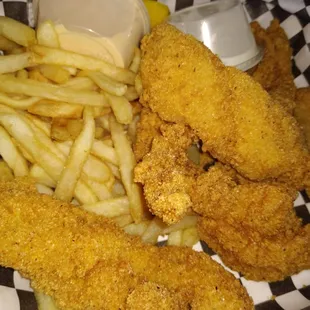 food, seafood, fish and chips, fish