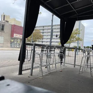Outside seating