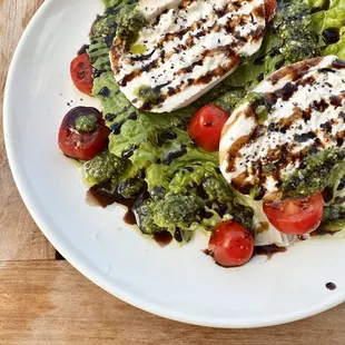 Fresh burrata was superb. The pesto sauce and balsamic were the perfect complement.