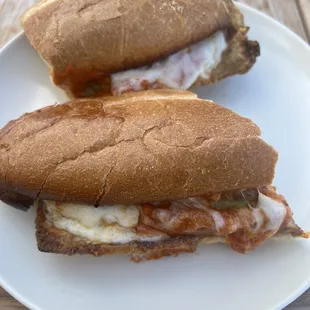 Eggplant Parmesan sub