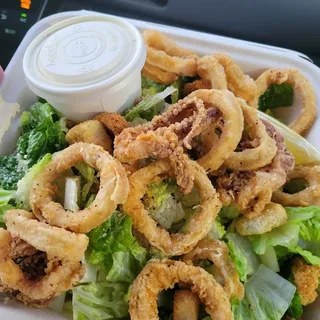Calamari Caesar Salad