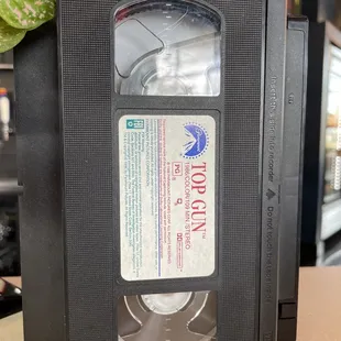 a video cassette with a label on it