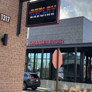 the outside of the building