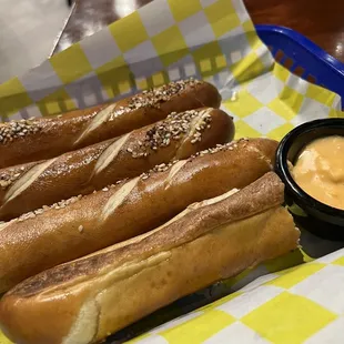 Pretzel Sticks with Beer Cheese