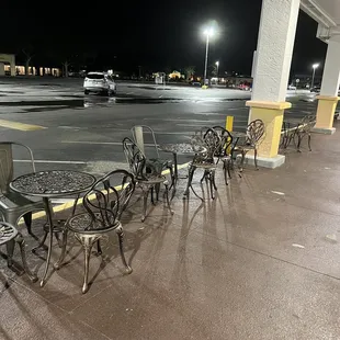 Outside seating